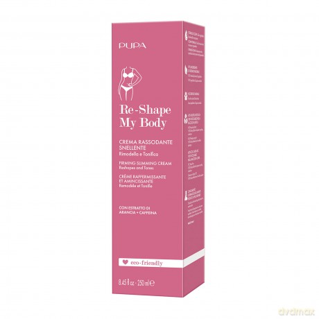 Pupa, Reshape My Body - Crema Rassodante Snellente, 250 Ml.