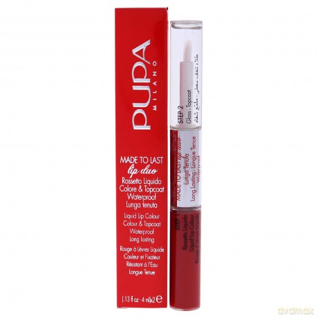 PUPA/Milano Made To Last Lip Duo - Liquid Lip Stick N. 018 Imperial Red, 29 g