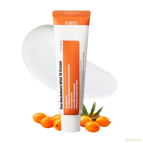 PURITO ÄTHERISCHES ÖL-FREI Sanddorn Vital 70 Creme 50ml 1.7 fl.oz