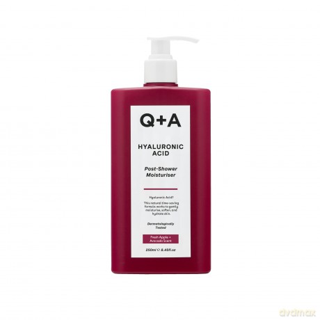 Q+A Hyaluronsäure Feuchtigkeitspflege nach dem Duschen, die Anwendung auf feuchter Haut entwickelt und ist eine hervorragende Lösung für die optimale Feuchtigkeitsversorgung der Haut, 250ml