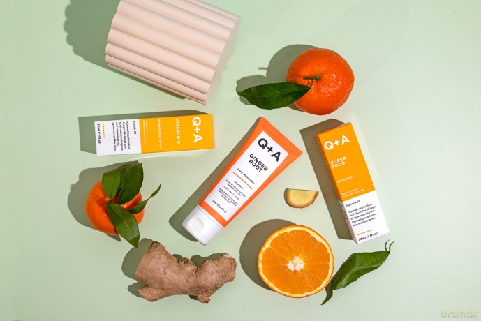 Q+A Ingwer-Feuchtigkeitscreme für jeden Tag. Eine beruhigende Feuchtigkeitscreme fürs Gesicht mit Antioxidantien. 75 ml