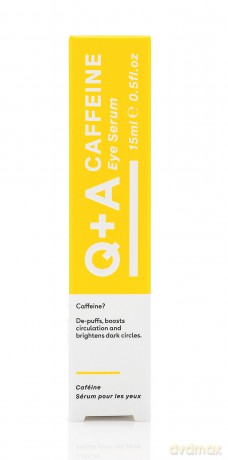 Q+A Koffein Augenserum. Ein Augenserum, das die Blutzirkulation anregt und Schwellungen unter den Augen verringert. 15 ml
