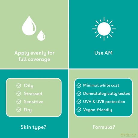 Q+A Niacinamide Täglicher Sonnenschutz LSF 50: Ultraleicht, Nicht-Fettend, Breitspektrum-UVA/UVB-Schutz, Ölkontrolle, Porenverfeinernd, Feuchtigkeitsspendend, 90% Natürliche Inhaltsstoffe, 50ml