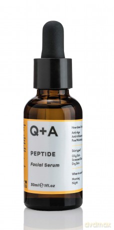 Q+A Peptid Gesichts Serum. Ein leistungsfähiges Anti-Aging-Peptid-Gesichts-Serum zur Revitalisierung Ihrer Haut. 30 ml