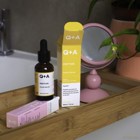 Q+A Peptid Gesichts Serum. Ein leistungsfähiges Anti-Aging-Peptid-Gesichts-Serum zur Revitalisierung Ihrer Haut. 30 ml