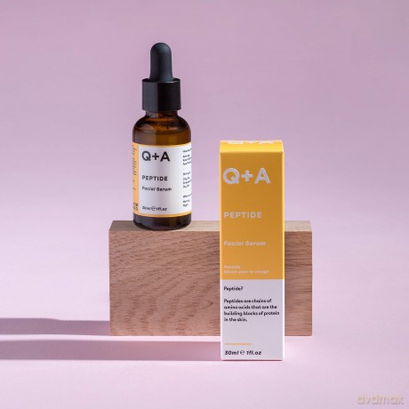Q+A Peptid Gesichts Serum. Ein leistungsfähiges Anti-Aging-Peptid-Gesichts-Serum zur Revitalisierung Ihrer Haut. 30 ml