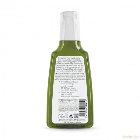 Rausch Meerestang Fett-Stopp Shampoo (sofort lockeres, frisches Haar mit natürlichem Volumen, ohne Silikone und Parabene - Vegan), 1er Pack (1 x 200 ml)