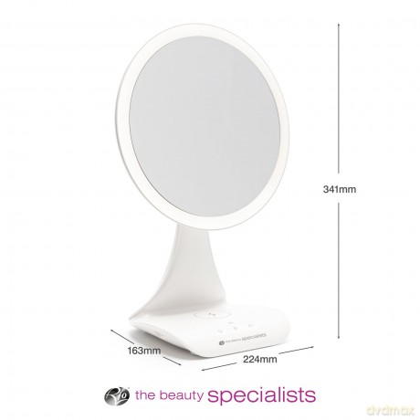 Rechargeable X5 Magnification Mirror with Built-In Charging Station