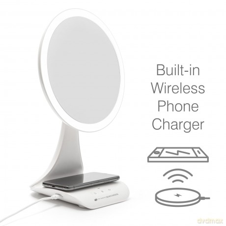Rechargeable X5 Magnification Mirror with Built-In Charging Station
