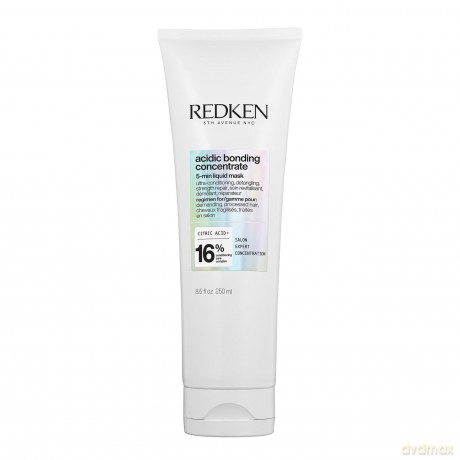 Redken Haarmaske, Pflege-Allrounder mit Zitronensäure und Bonding Care Komplex, Stärkt das Haar und spendet Feuchtigkeit, Vegane Formel, Acidic Bonding Concentrate 5-Min Liquid Mask, 1 x 250 ml