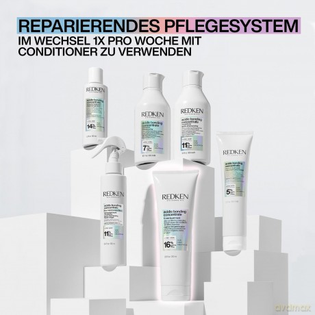 Redken Haarmaske, Pflege-Allrounder mit Zitronensäure und Bonding Care Komplex, Stärkt das Haar und spendet Feuchtigkeit, Vegane Formel, Acidic Bonding Concentrate 5-Min Liquid Mask, 1 x 250 ml