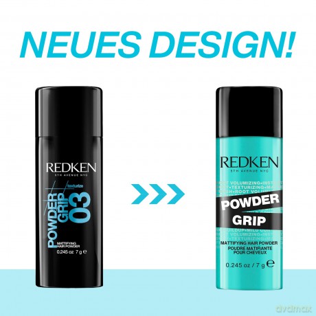 Redken Haarpuder für alle Haartypen, Für mehr Volumen und mehr Griff, Absorbiert Fettablagerungen, Voller aussehendes Haar, Powder Grip, 1 x 7 g
