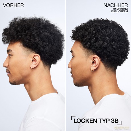 Redken Pflegende Cream für bis zu 72 Stunden definierte und mit Feuchtigkeit versorgte Locken, Hitzeschutz bis 230°, Mit Squalan und Jojoba-Öl, Silikonfrei, Hydrating Curl Cream, 1 x 250 ml