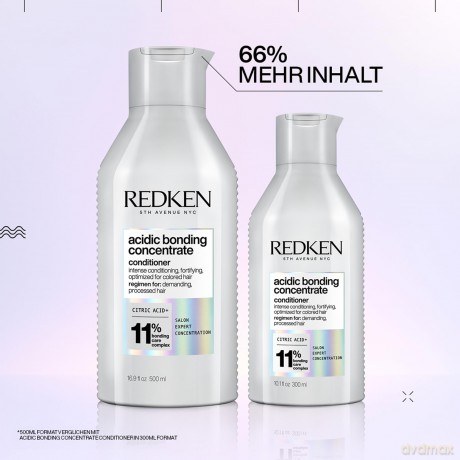 Redken Pflegende Spülung mit intensivem Schutz vor Farbverlust, Konzentrierte All-In-One Formel, Acidic Bonding Concentrate Conditioner, 1 x 500 ml