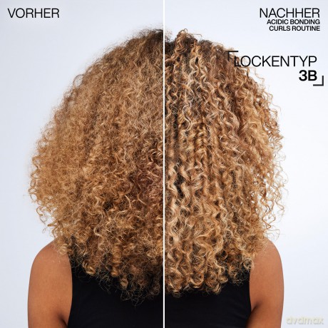 Redken Pflegende Spülung zur Regeneration der Struktur von behandelten, geschädigten Locken, Mit Zitronensäure und Glycin, Silikonfrei, Vegan, Acidic Bonding Curls Conditioner, 1 x 300 ml