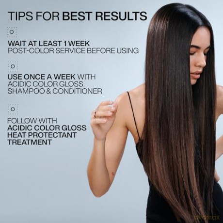 Redken Pflegendes Treatment für Farbschutz bei gefärbtem Haar, Power Glanz für bis zu 3 Tage, pH-ausgleichende Formel mit Zitronensäure und Aprikosenöl, Acidic Color Gloss Treatment, 237 ml