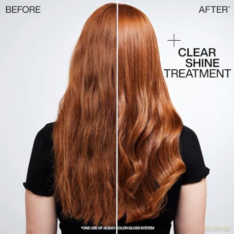 Redken Pflegendes Treatment für Farbschutz bei gefärbtem Haar, Power Glanz für bis zu 3 Tage, pH-ausgleichende Formel mit Zitronensäure und Aprikosenöl, Acidic Color Gloss Treatment, 237 ml