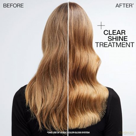 Redken Pflegendes Treatment für Farbschutz bei gefärbtem Haar, Power Glanz für bis zu 3 Tage, pH-ausgleichende Formel mit Zitronensäure und Aprikosenöl, Acidic Color Gloss Treatment, 237 ml