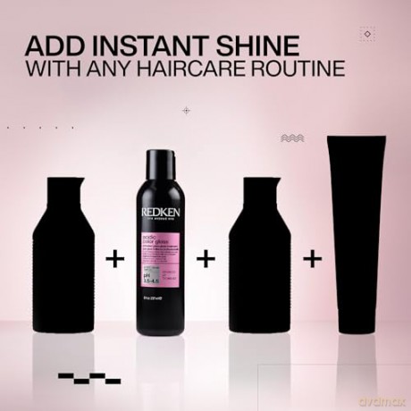 Redken Pflegendes Treatment für Farbschutz bei gefärbtem Haar, Power Glanz für bis zu 3 Tage, pH-ausgleichende Formel mit Zitronensäure und Aprikosenöl, Acidic Color Gloss Treatment, 237 ml