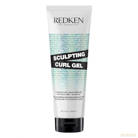 Redken Strukturgebendes Gel für bis zu 72 Stunden definierte und versiegelte Locken ohne Frizz, Mit Squalan und Jojoba-Öl, Für mehr Glanz, Silikonfrei, Sculpting Curl Gel, 1 x 250 ml