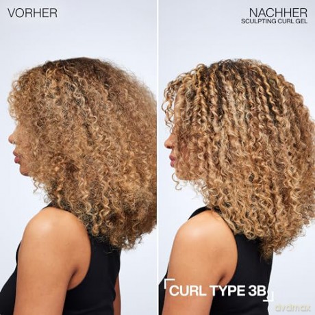 Redken Strukturgebendes Gel für bis zu 72 Stunden definierte und versiegelte Locken ohne Frizz, Mit Squalan und Jojoba-Öl, Für mehr Glanz, Silikonfrei, Sculpting Curl Gel, 1 x 250 ml
