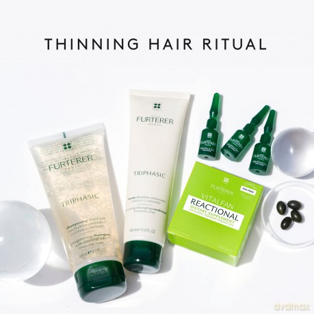 Rene Furterer Triphasic Anti-Hair Loss Rf80 Treatment 12 Vials