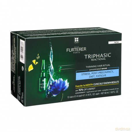 Rene Furterer Triphasic Anti-Hair Loss Rf80 Treatment 12 Vials