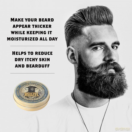Reuzel Beard Balm, Wood & Spice, Masculine Scent, 35 g