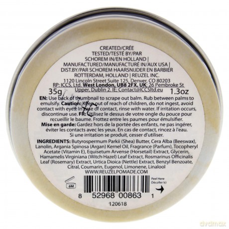 Reuzel Beard Balm, Wood & Spice, Masculine Scent, 35 g