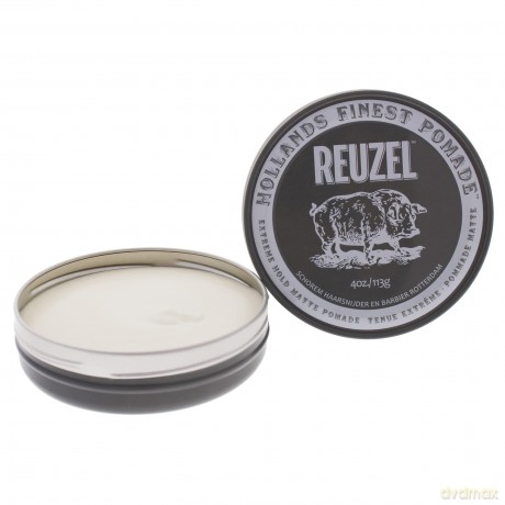 Reuzel Extreme Hold Matte Pomade - Wasserbasiert und starker Halt - 1 x 113 g holzig