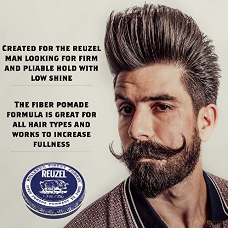 Reuzel Fiber Pomade, Hair Holding Wax For Men, 35 g, Vanille