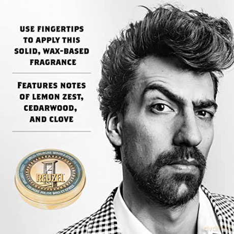 Reuzel Solid Cologne Wood and Spice, Easy to Apply, 35 g