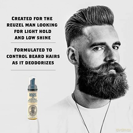 Reuzel Wood and Spice Beard Foam, Deodorizes Beard, 70 ml