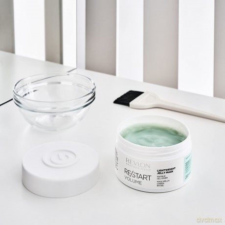 REVLON PROFESSIONAL RE/START Volume Lightweight Jelly Mask, 500 ml, leichte Haarmaske für trockenes, feines Haar, Maske spendet Feuchtigkeit ohne zu beschweren, Haarkur gegen Haarbruch