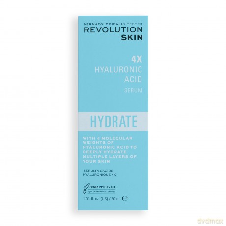 Revolution Skin, 4X Hyaluronsäure Gesichtsserum, 30ml