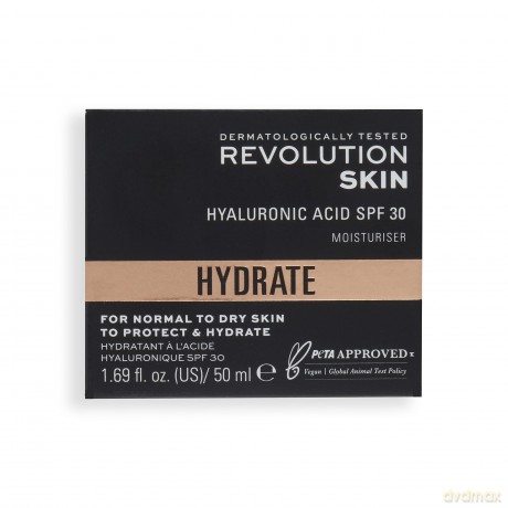 Revolution Skincare London, Feuchtigkeitscreme, SPF30, Normale bis trockene Haut, 50ml