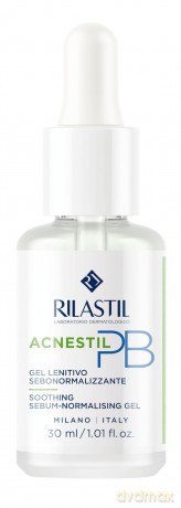 Rilastil Acnestil Gel Serum Seboregler, Gel aus leichter Textur, beruhigend und entfettend, 0% Alkohol, 30 ml