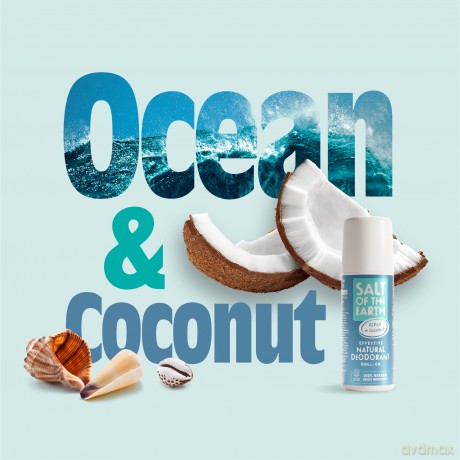 Salt Of The Earth Natürlicher Deo-Roller, Geruchlos, Ohne Parfüm - Vegan, Langanhaltender Schutz, Ohne Tierversuche