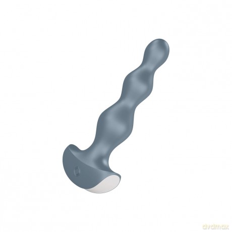 Satisfyer, Analvibrator, Lolli-Plug 2', aus medizinischem Silikon, wasserdicht (IPX7), wiederaufladbar, Farbe:grau