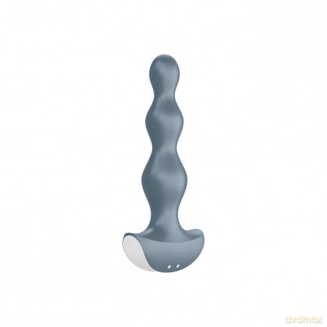 Satisfyer, Analvibrator, Lolli-Plug 2', aus medizinischem Silikon, wasserdicht (IPX7), wiederaufladbar, Farbe:grau