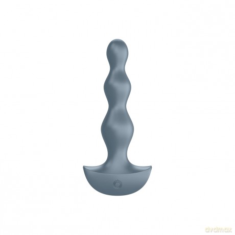 Satisfyer, Analvibrator, Lolli-Plug 2', aus medizinischem Silikon, wasserdicht (IPX7), wiederaufladbar, Farbe:grau