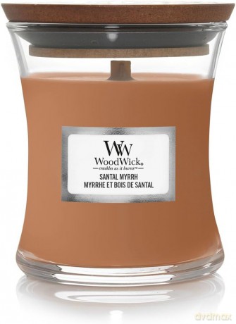 WoodWick Scented candle vase small Santal Myrrh 85 g