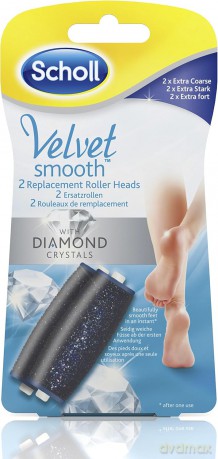 Scholl Velvet Smooth Diamond Pedi Extra Coarse Hard Skin Remover Refill