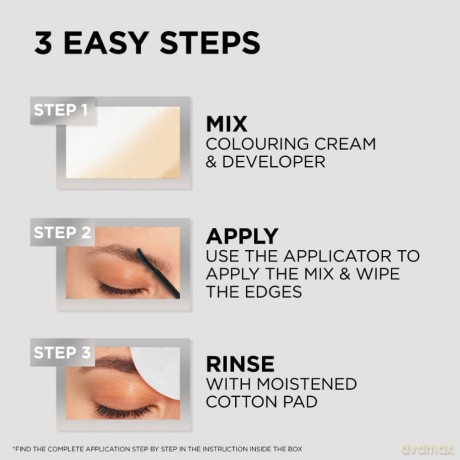 Semi-Permanent Eyebrow Tint Brow Color - Shade: 7.0 Dark Blond