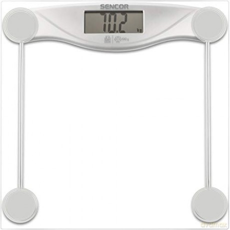SENCOR SBS 113SL Personenwaage Design ultradünn - transparente Glasoberfläche