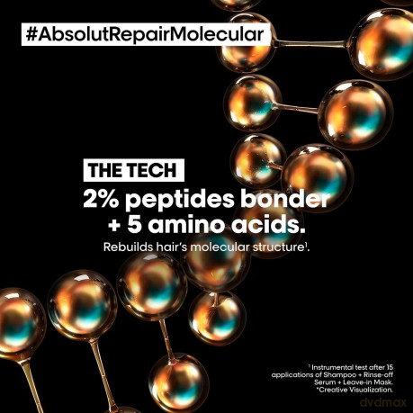 Serie Expert Absolut Repair Molecular Kräftiges Shampoo für alle geschädigten Haare 300 ml