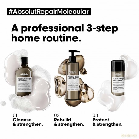 Serie Expert Absolut Repair Molecular Kräftiges Shampoo für alle geschädigten Haare 300 ml