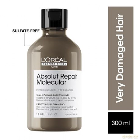 Serie Expert Absolut Repair Molecular Kräftiges Shampoo für alle geschädigten Haare 300 ml