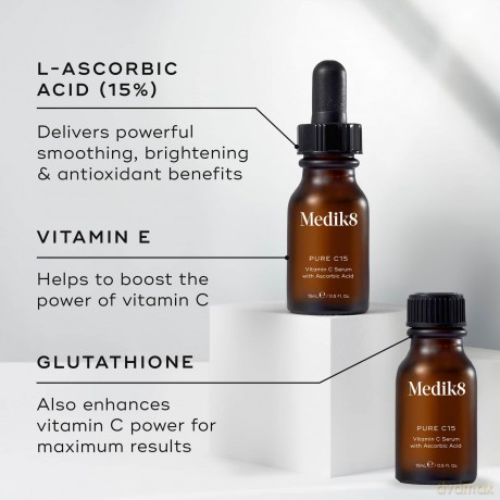 Serum with vitamin C for skin rejuvenation Pure C15 Vitamin C Serum 2 x 15 ml