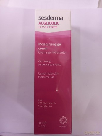 Sesderma | Acglicolic Classic Forte Feuchtigkeitsgel-Creme | Anzeichen von Lichtalterung | Aktive Substanzen | Anti-Aging-Pflege | zu Akne Neigende Haut | Mischhaut | Fettige Haut